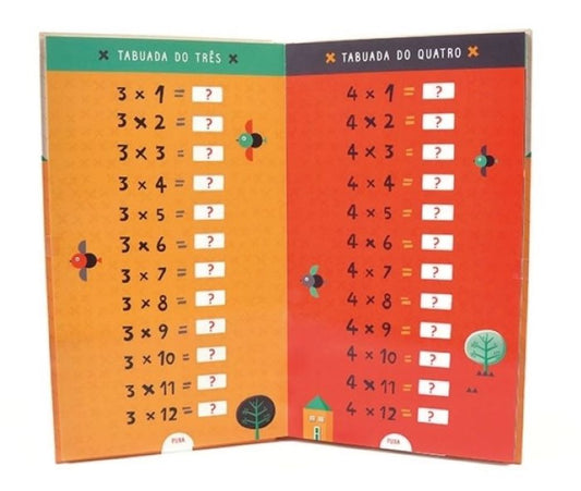 Ma table de multiplication avec tabulations - Edicare