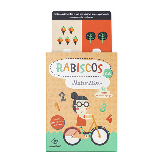 Gribouillages mathématiques (30 cartes à écrire et à effacer) - Edicare