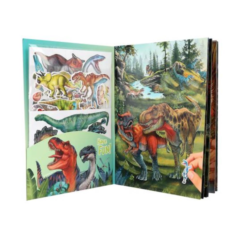 Book With Puffy Stickers - Dino World