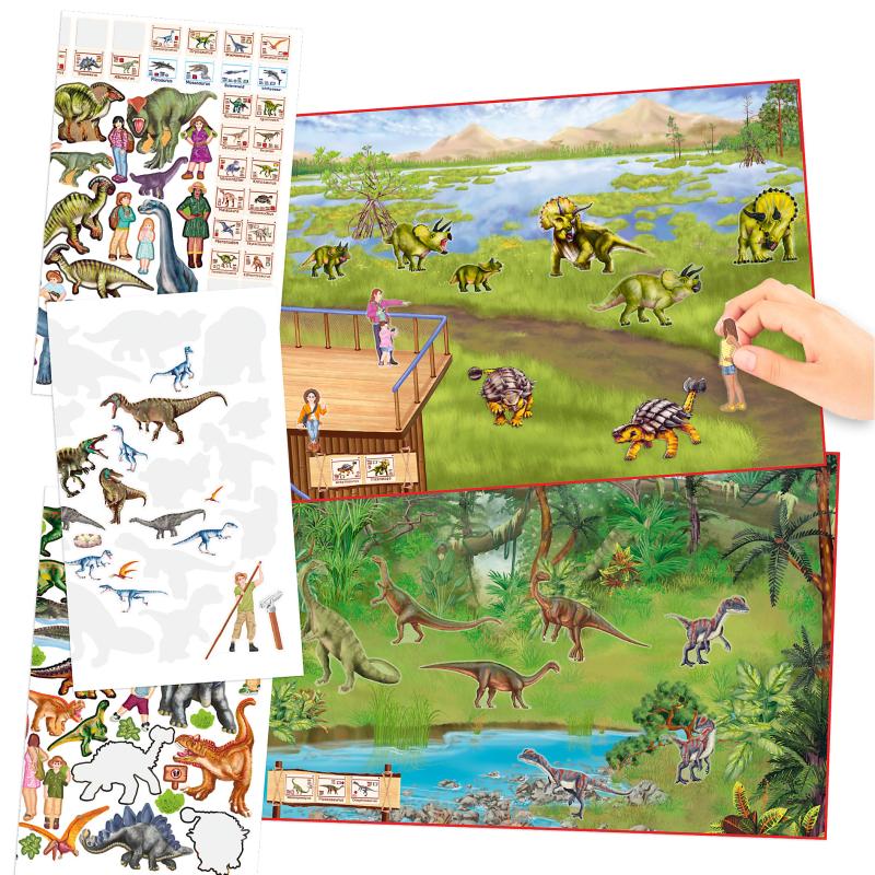 Create Your Dino Zoo Sticker Book - Dino world