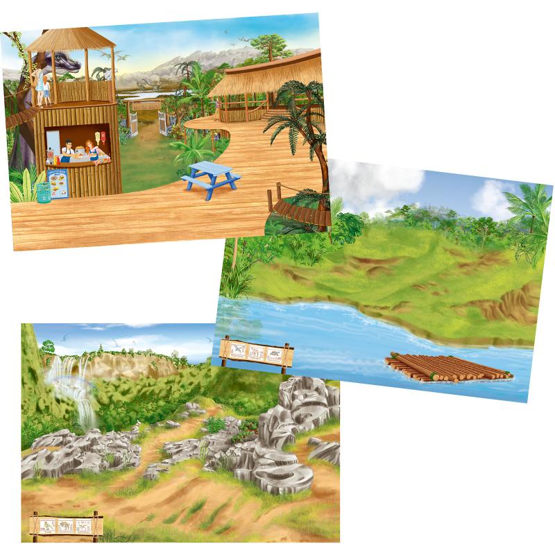 Create Your Dino Zoo Sticker Book - Dino world