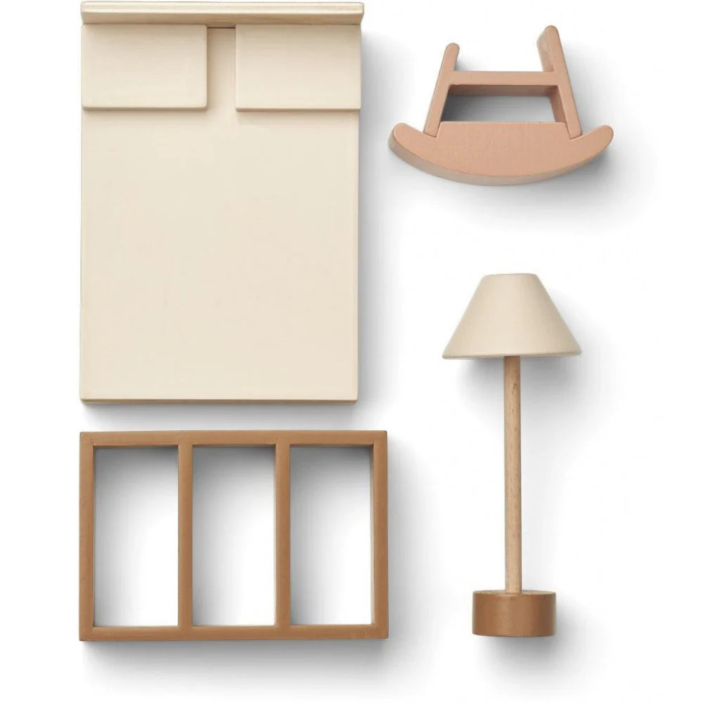 Mini meubles de chambre pour maison de poupée - Liewood