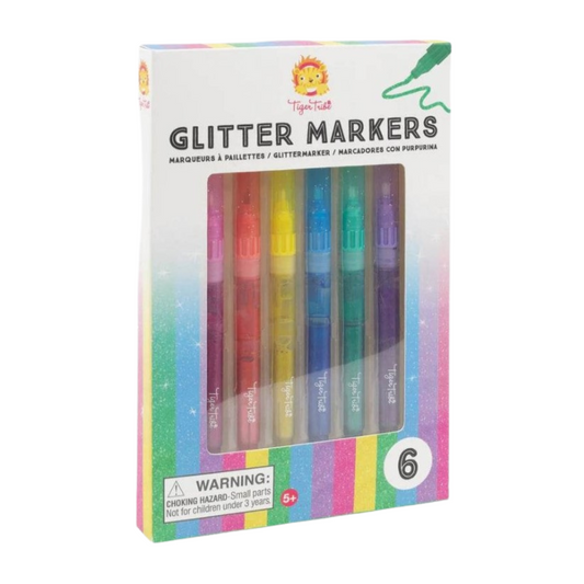 Conjunto de 6 Canetas de Glitter - Tiger Tribe