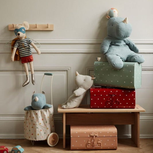 Rinoceronte Grande Dusty Blue de Pano Safari Friends - Maileg