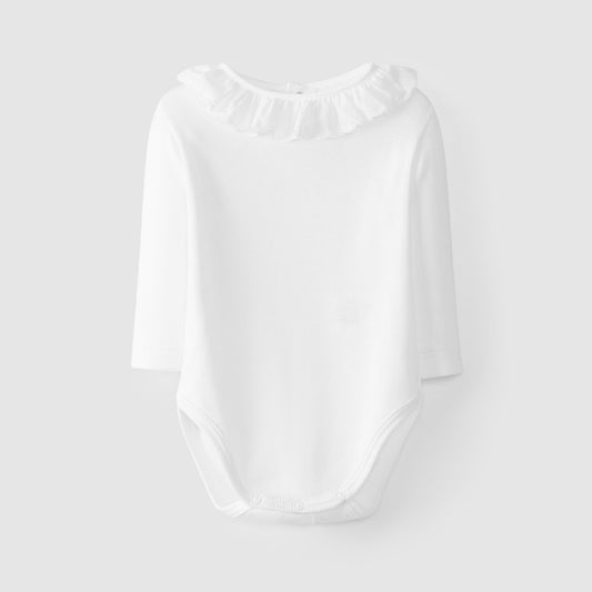 Body with embroidered collar - Laranjinha