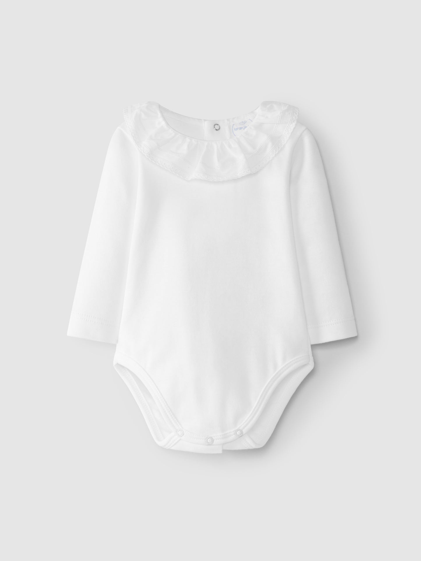 Body with English embroidered frill collar - Laranjinha
