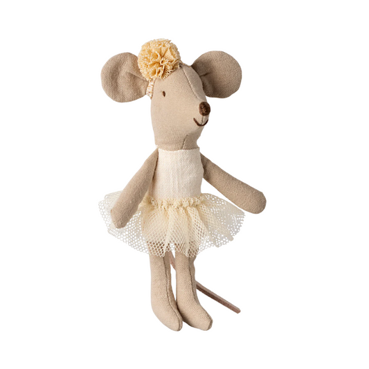 Ballerina Mouse Little Sister Off White - Maileg