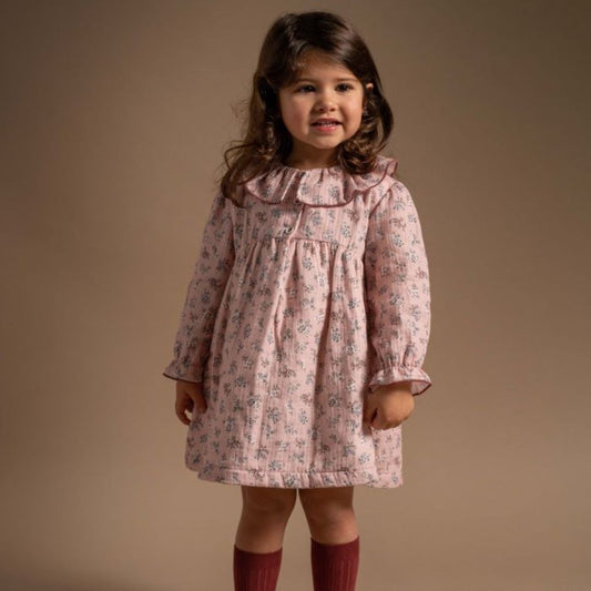 Robe en mousseline fleurie - Laranjinha