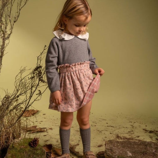 Jupe pull-up réversible - Laranjinha