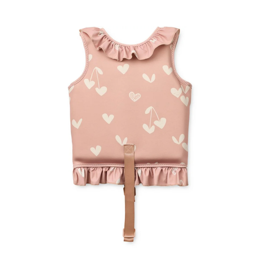 Colete Dove com Folhos Sweethearts / Pale tuscany - Liewood