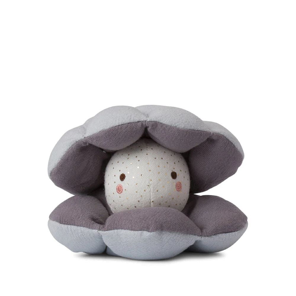 Tissu bleu moelleux Oyster - Picca Loulou