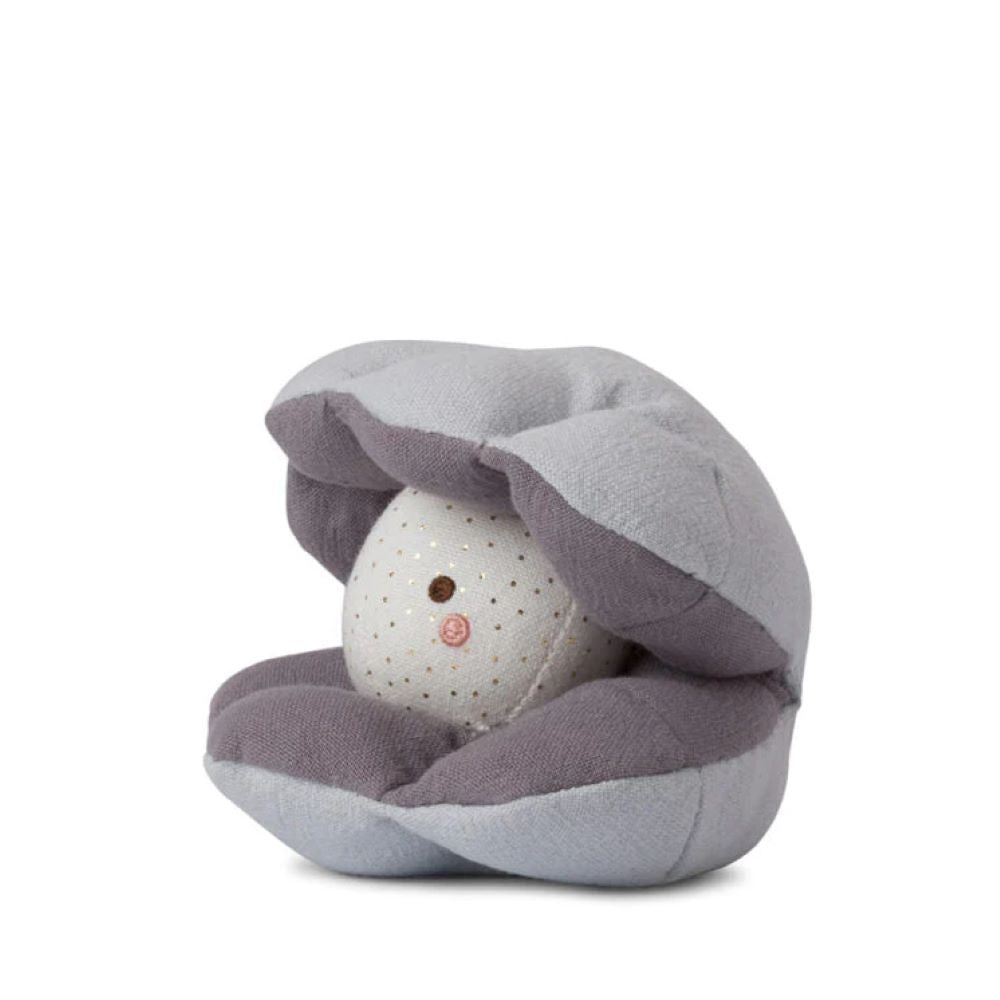 Tissu bleu moelleux Oyster - Picca Loulou