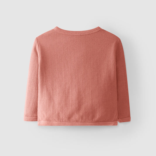 Veste à poches à volants en coton texturé - Snug