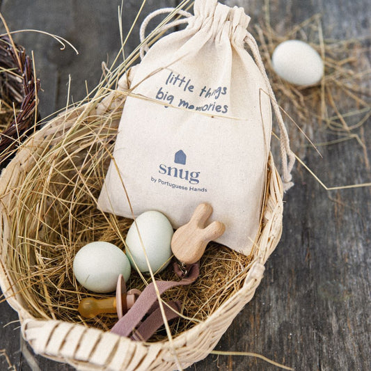 Kit Clip de Chupeta Coelho + Saco Oferta - Snug