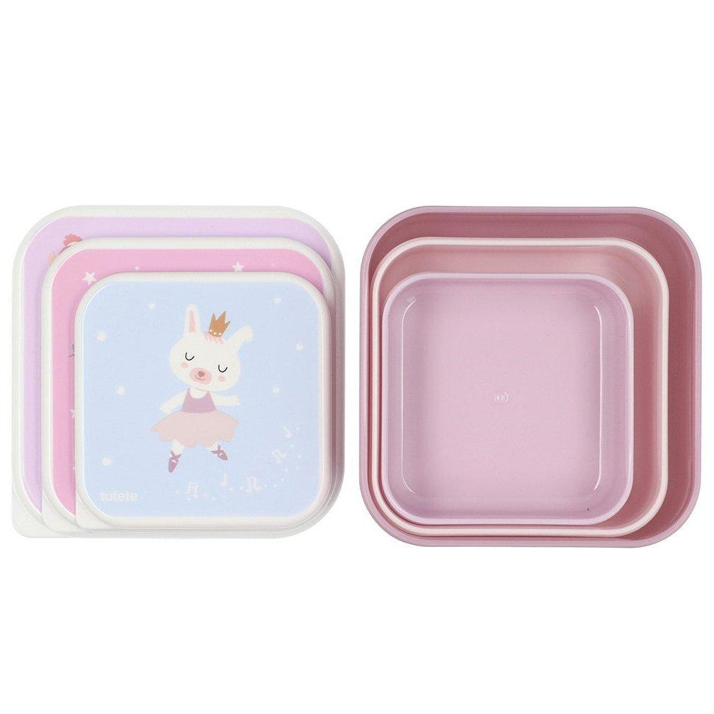 Lot de 3 boîtes à lunch - Tutete