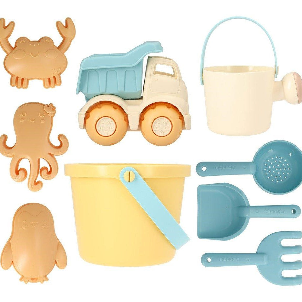 Set Brinquedos de Praia Balde Yellow - Monnëka