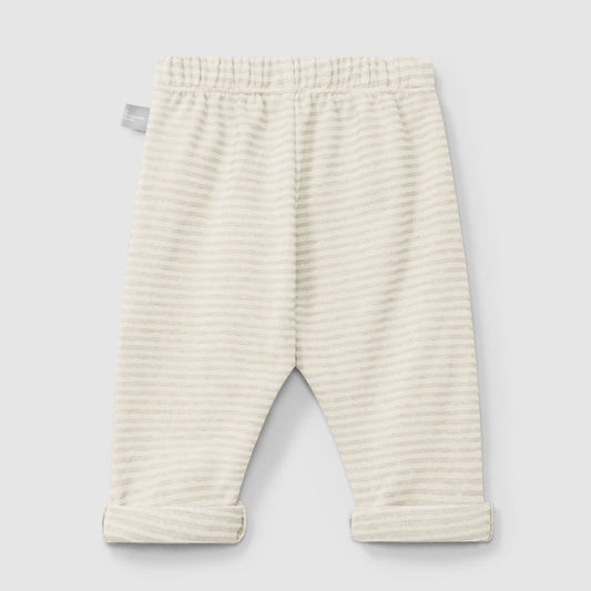 Calças pull-up de riscas em algodão - Snug