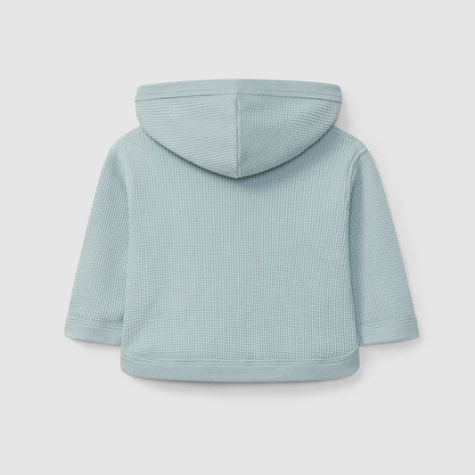 Casaco com capuz em malha waffle - Snug