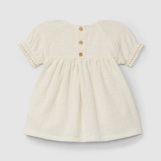 Vestido com bordado e detalhes em renda - Snug