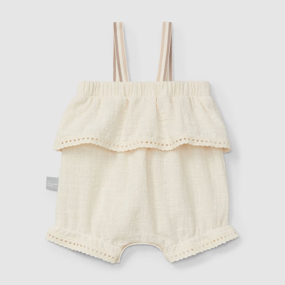 Fofo com detalhes de folho com renda - Snug