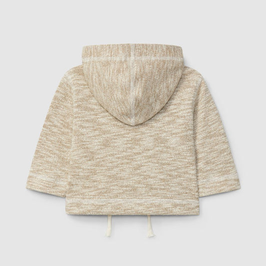 Casaco com capuz em malha efeito tricot - Snug