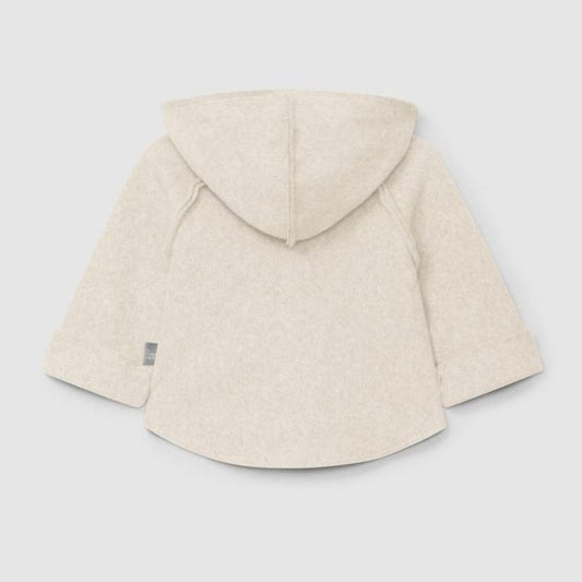Casaco de capuz em malha polar de algodão orgânico - Snug