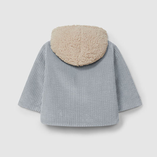 Casaco com capuz em veludo canelado - Snug