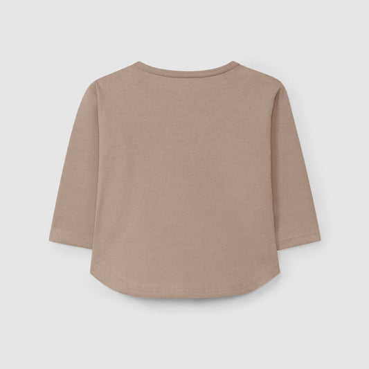 Longsleeve em algodão orgânico com estampado Nude - Snug
