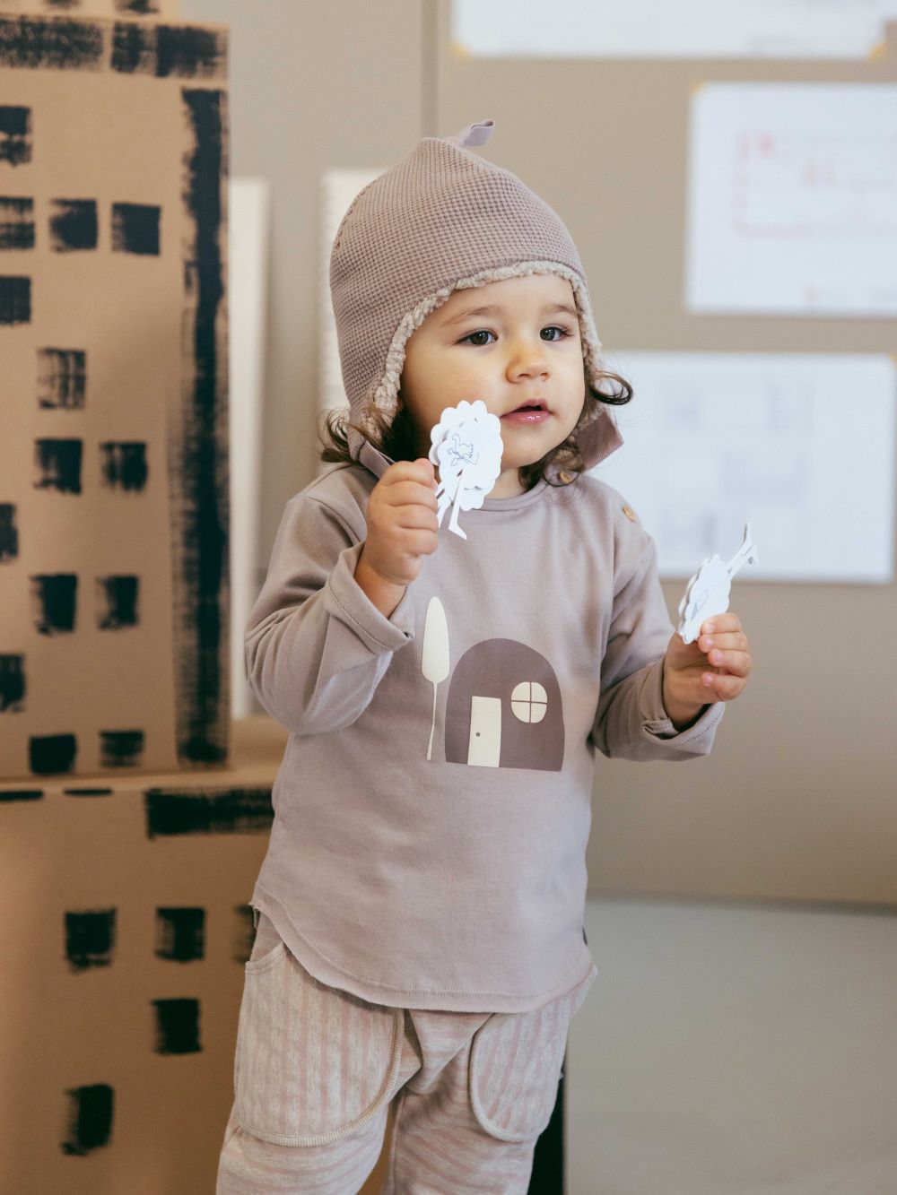 Longsleeve em algodão orgânico com estampado Nude - Snug