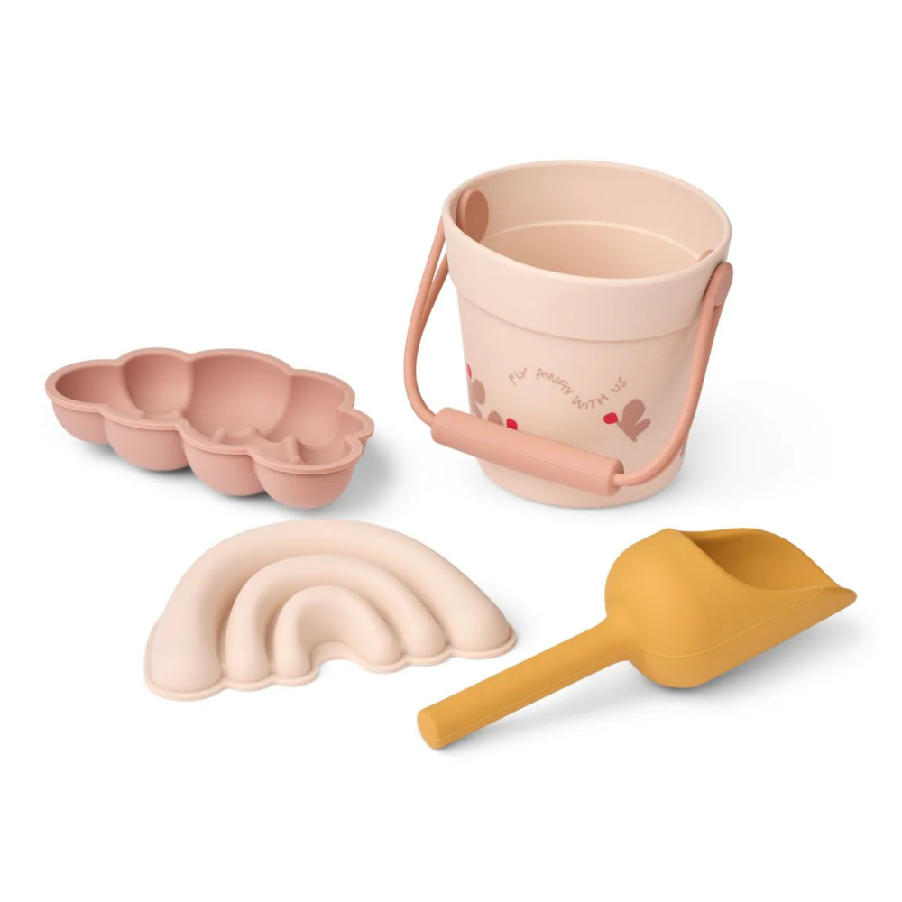 Mini Kit Brinquedos de Praia em Silicone Butterfly / Apple blossom - Liewood
