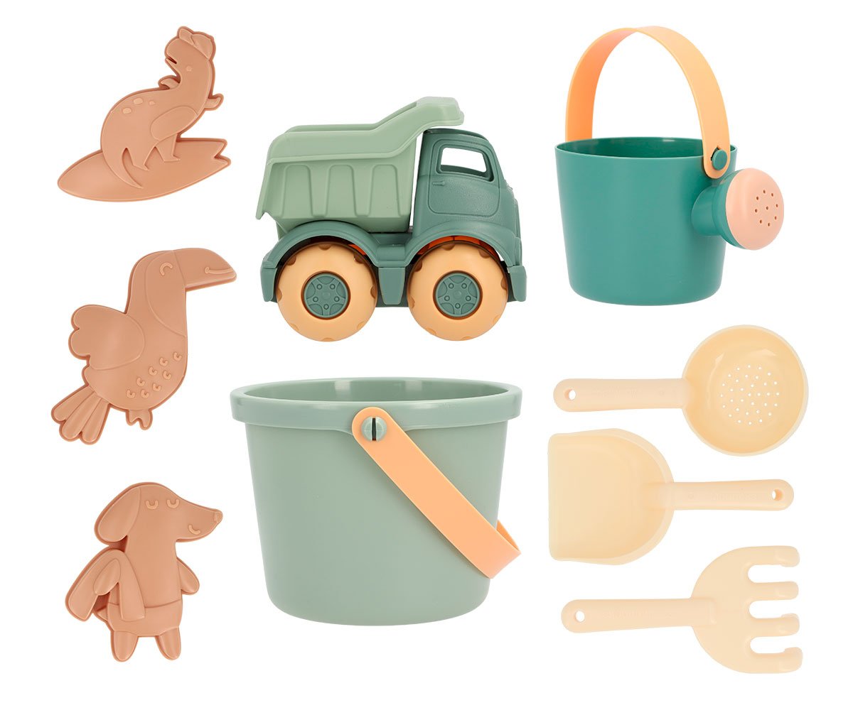 Set Brinquedos de Praia Balde Várias Cores - Monnëka