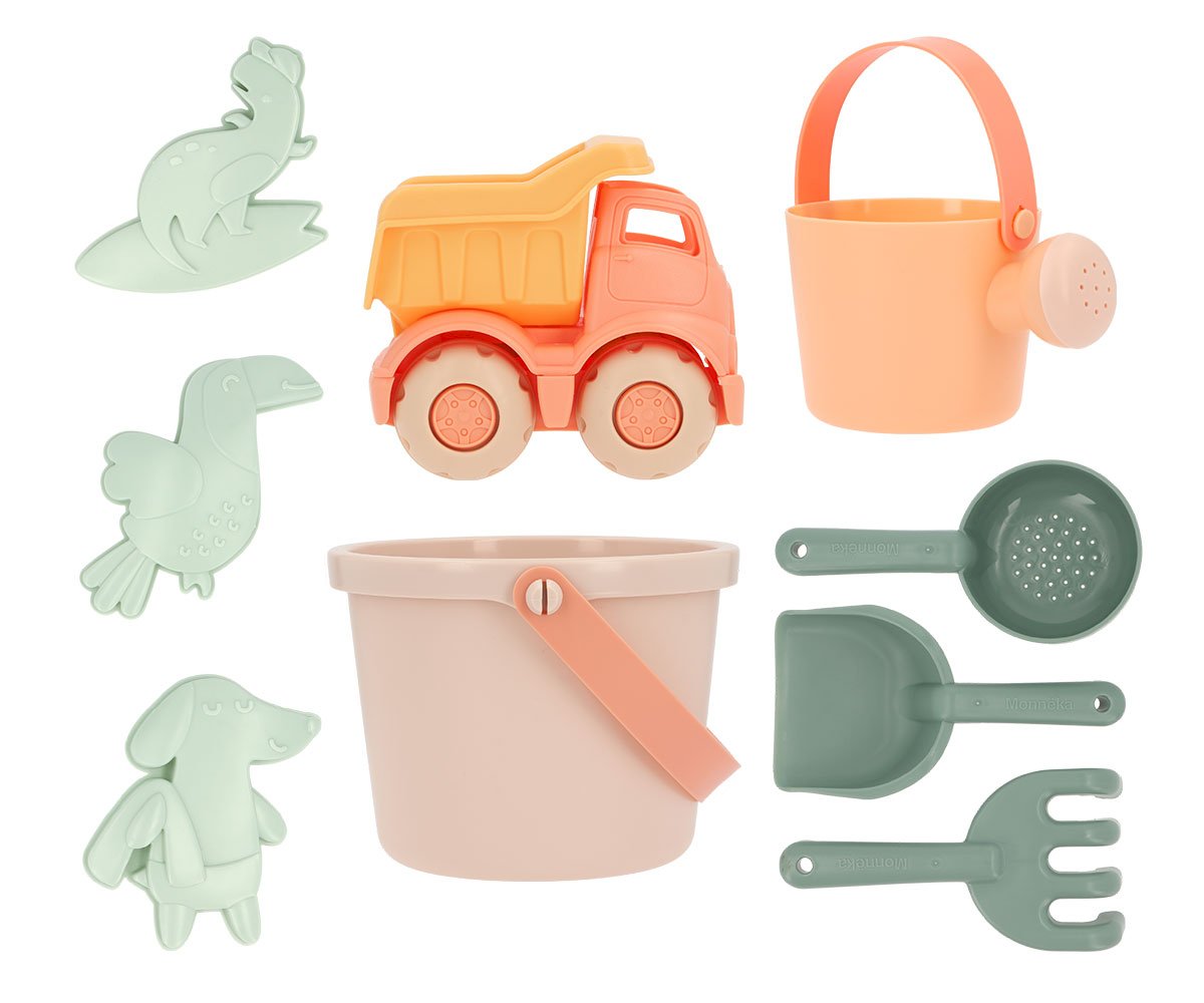 Set Brinquedos de Praia Balde Várias Cores - Monnëka