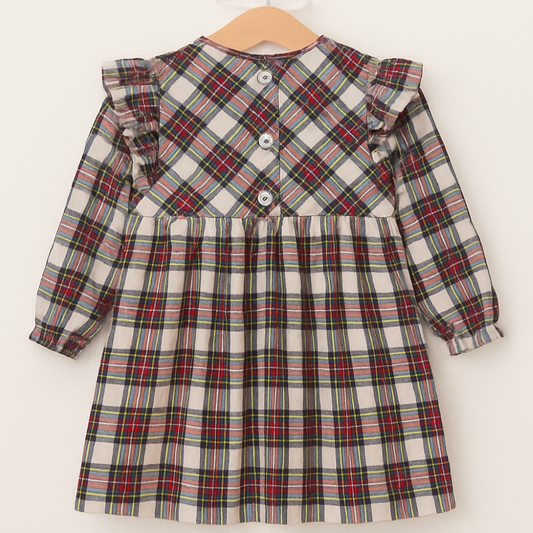 Vestido Xadrez Azul Marinho - Puer - onde há uma criança há uma estrela