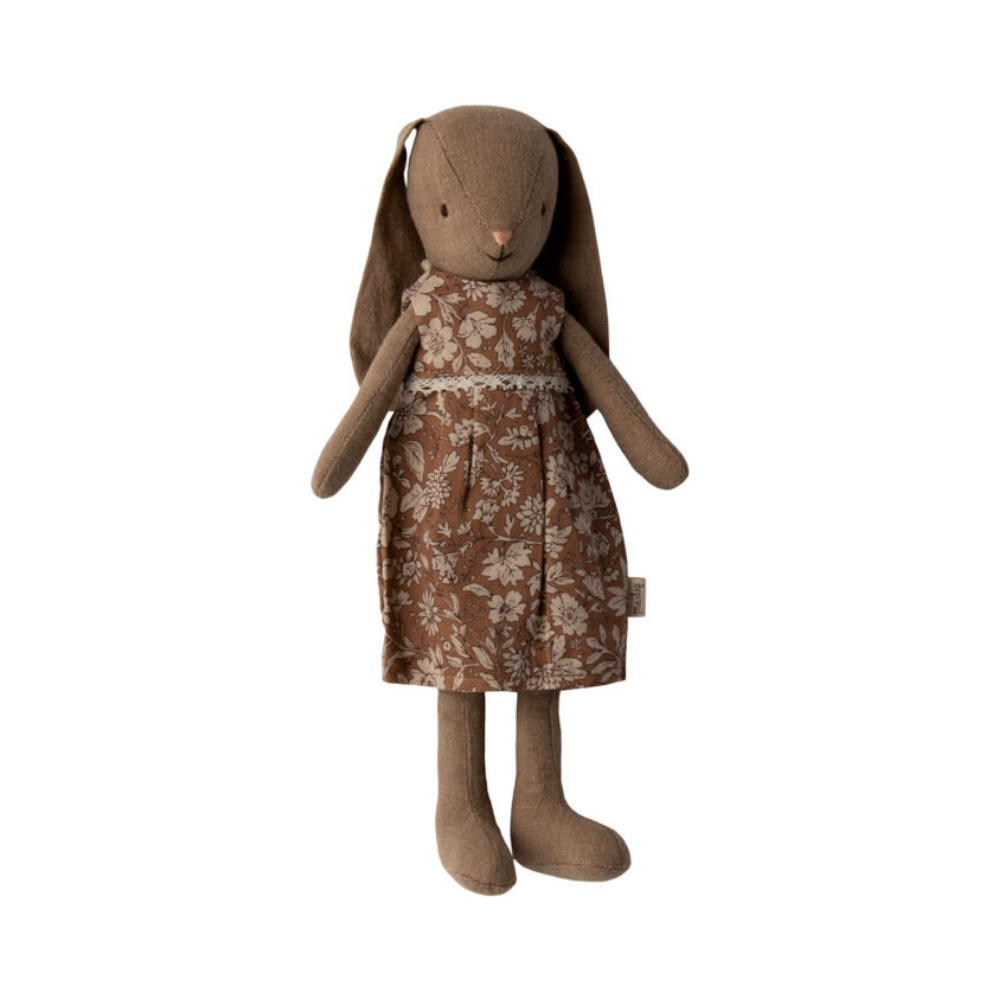 Coelhinha de Pano Vestido Dusty Brown Size 2 - Maileg