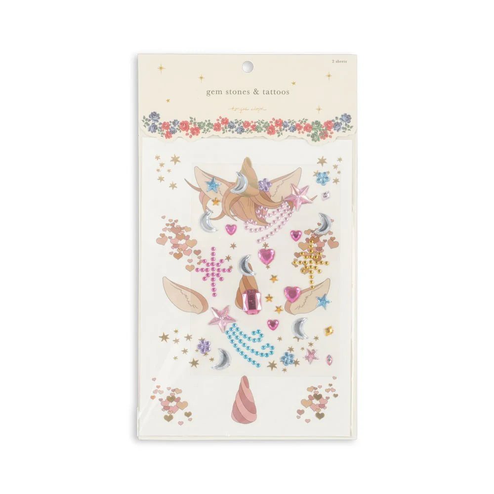 Ensemble de tatouages et de pierres décoratives - Konges Slojd
