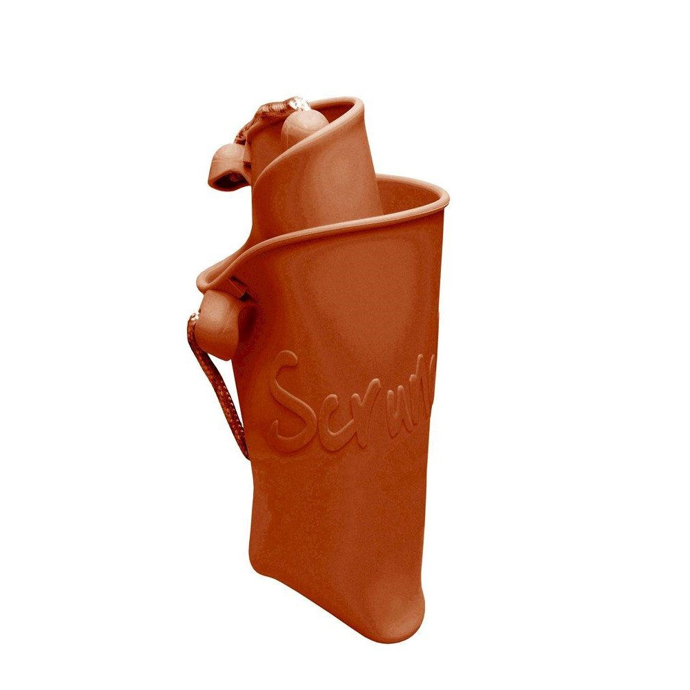 Seau de plage en silicone rouillé avec pelle - Scrunch