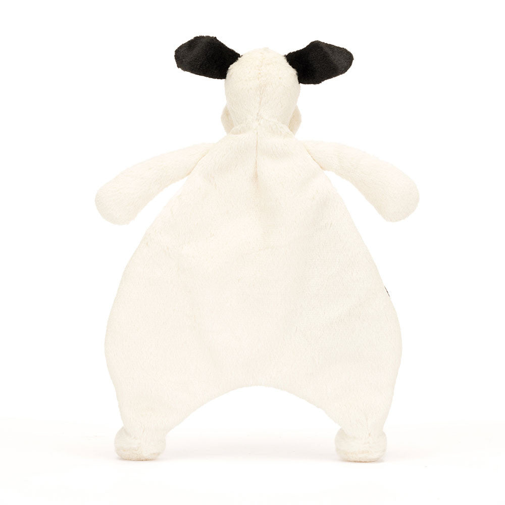 Bashful Black & Cream Puppy Comforter - Jellycat