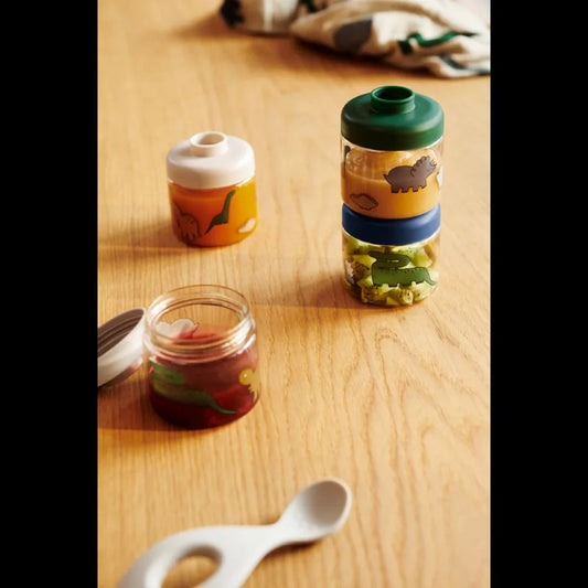 Dominique Caixas Para Guardar Comida Para Bebé Dinosaurs - Liewood