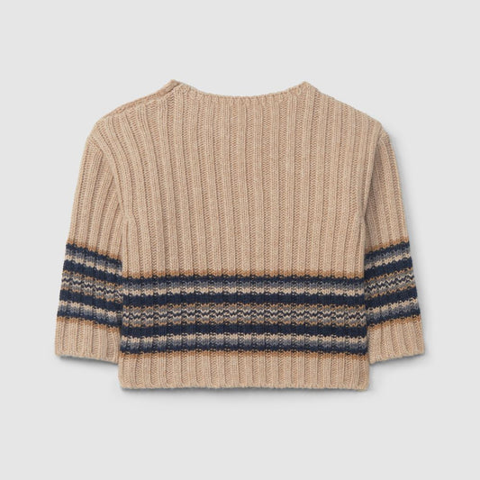 Camisola tricotada com barra de riscas - Snug