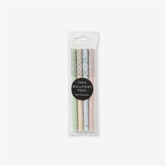 Lot de 4 stylos à bille - Daybyday