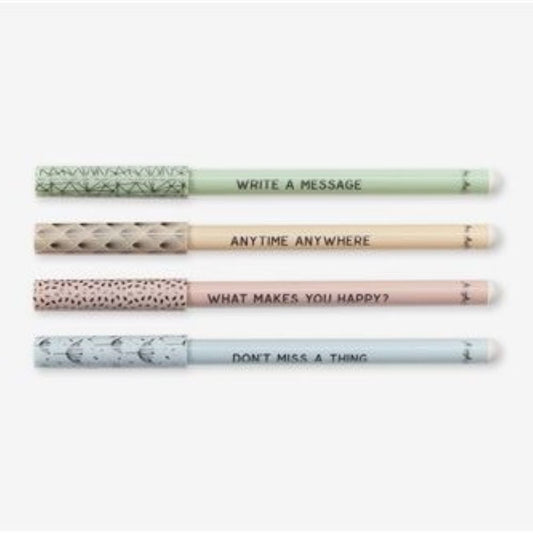 Lot de 4 stylos à bille - Daybyday