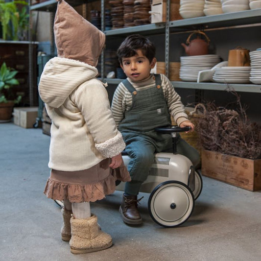 Ribbed velvet knit hooded jacket - Snug