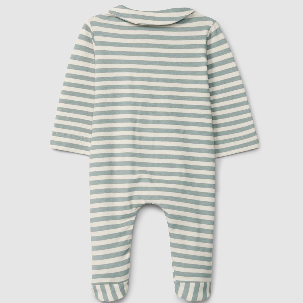 Fatinho de riscas com gola peter-pan verde - Snug
