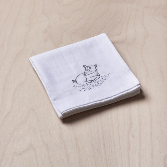 Fralda de pano bordada com pequeno veado - Wedoble