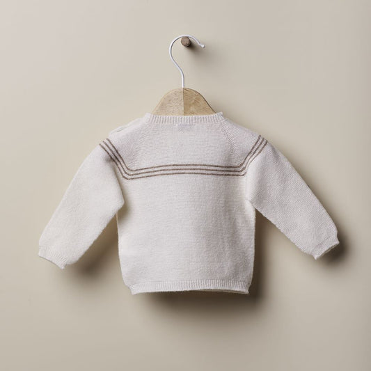 Pull épaules ouvertes en maille de laine | L'AMOUR EN HIVER - Wedoble