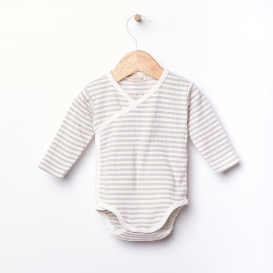 Conjunto Body de manga comprida e Calças com pé em algodão orgânico | MY SWEET BABY - Wedoble