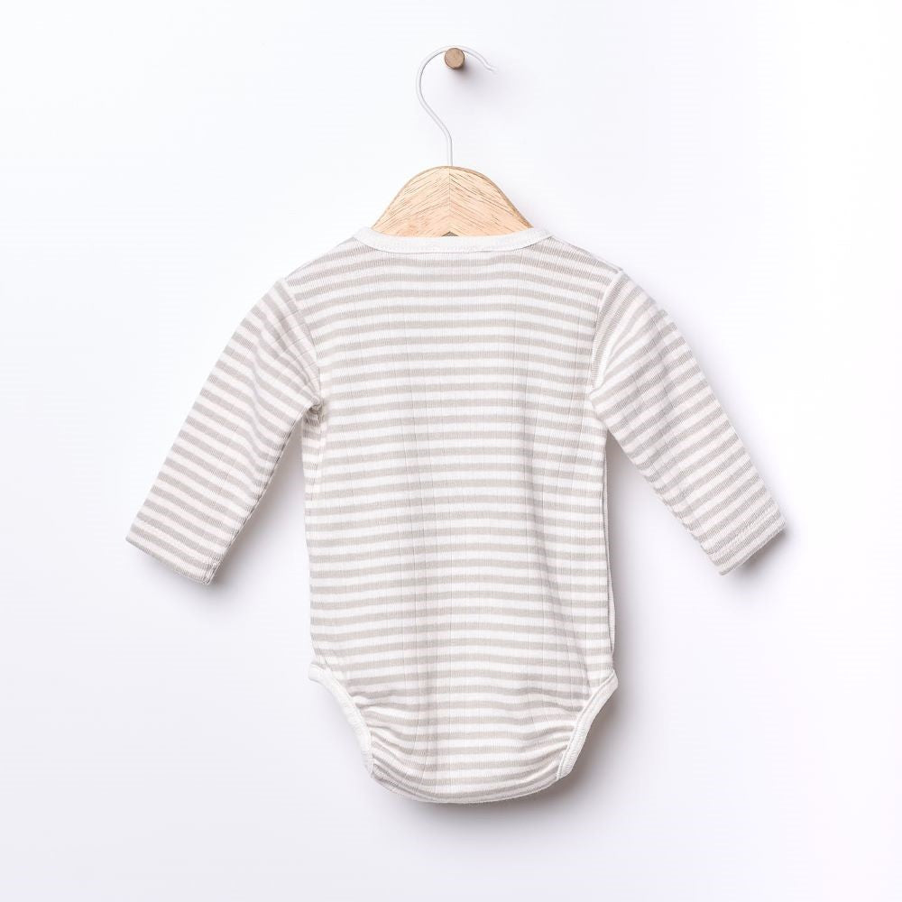 Conjunto Body de manga comprida e Calças com pé em algodão orgânico | MY SWEET BABY - Wedoble