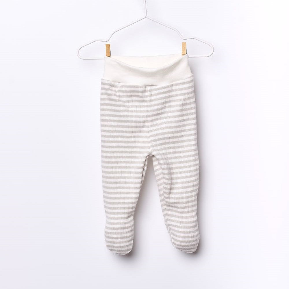 Conjunto Body de manga comprida e Calças com pé em algodão orgânico | MY SWEET BABY - Wedoble