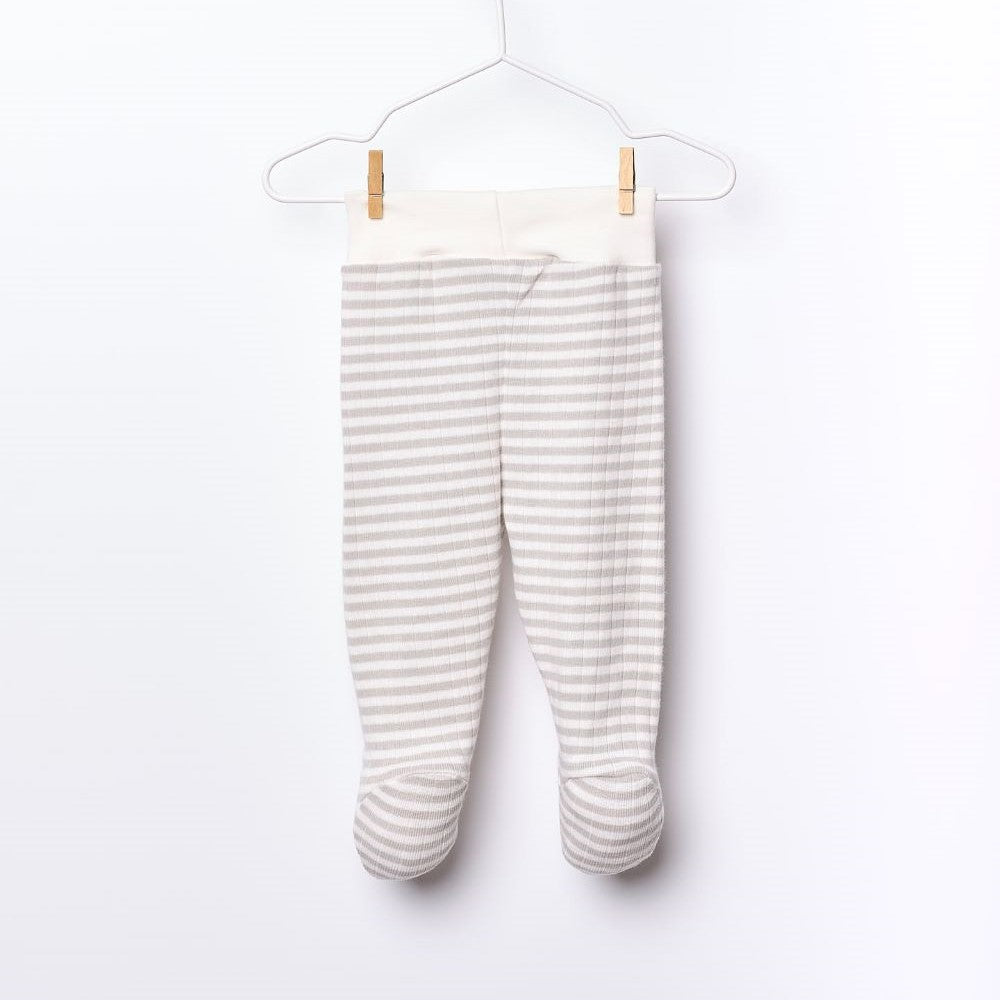 Conjunto Body de manga comprida e Calças com pé em algodão orgânico | MY SWEET BABY - Wedoble