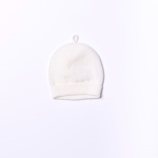 Gorro tricotado em lã merino e caxemira Pérola | LITTLE LOVE - Wedoble
